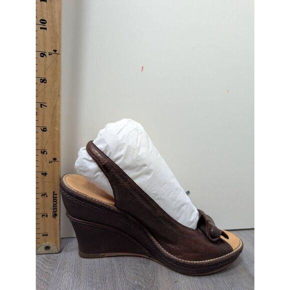 Timberland boot company Marge peep toe slingback wedged sandals size 7 - Picture 8 of 8